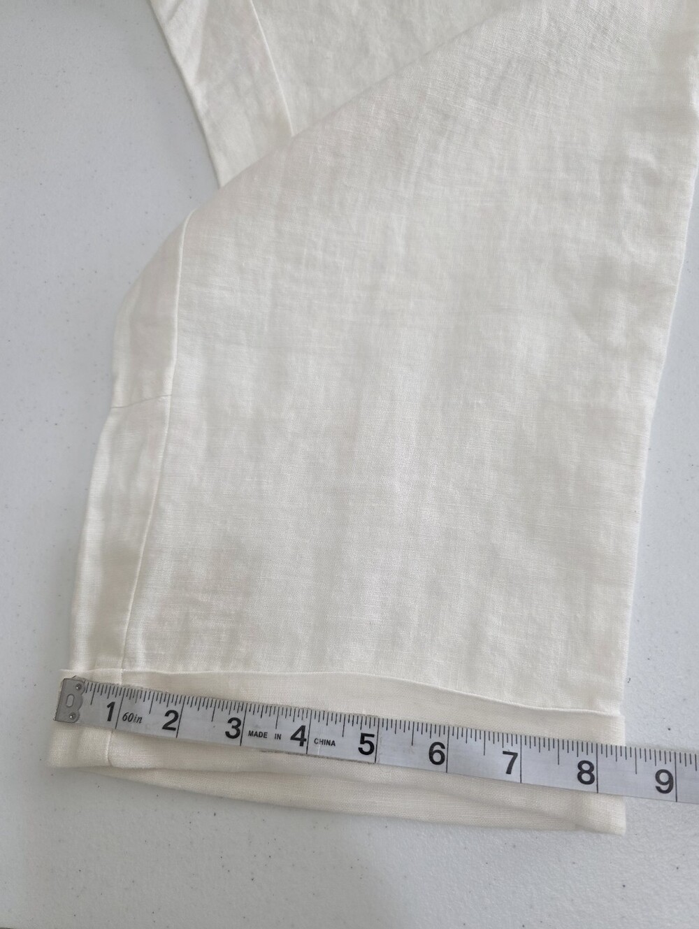 Chico's Ultimate Fit White 100% Linen Crop Cargo Pants NWT Chico Size 2 - Picture 7 of 11